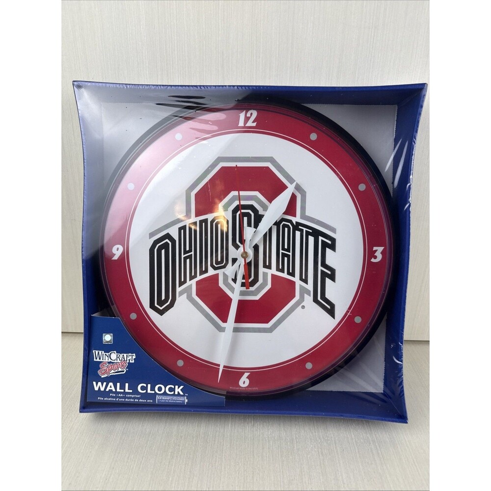 Wincraft Sports Ohio State Buckeyes Wall Clock New 12”